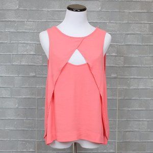 Free People Coral Crossover Tank Top